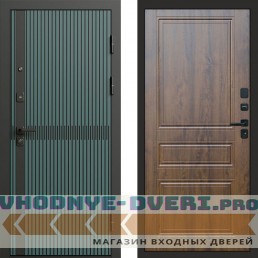 Входная дверь ГРАУНД Velutto Verde Бетон Классика Дуб